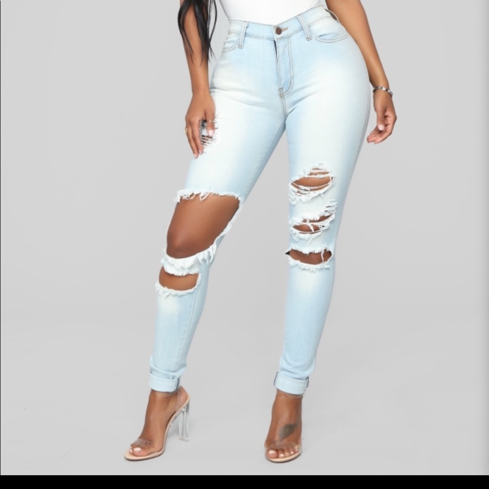 Light blue jeans